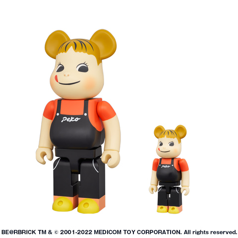 ペコちゃんがアクションフィギュア「BE@RBRICK」の特大サイズに