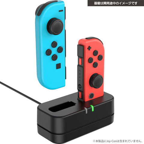 差し込むだけで手軽に充電！ Switch Joy-Con用充電スタンド、サイバー