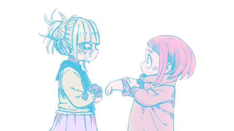 僕のヒーローアカデミア」トガヒミコと麗日お茶子に焦点を当てたPVが