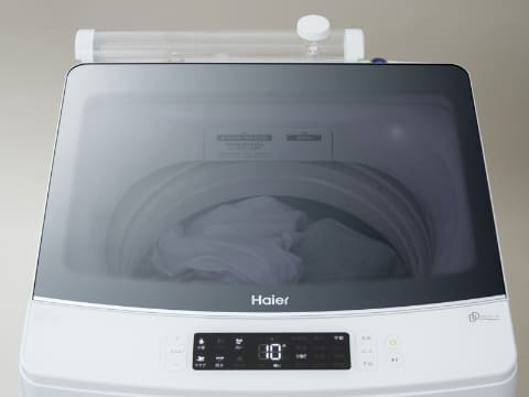 ハイアール、天面ガラスで洗濯中の様子が分かる8.5kg全自動洗濯機