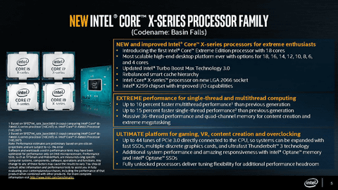 イベントレポート】Intel、18コア/36スレッドに達した「Core i9-7980XE