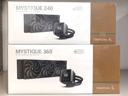 DeepCoolの新型水冷クーラー「MYSTIQUE」登場、第5世代ポンプ/液晶搭載