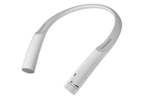 オーディオテクニカ初の首かけスピーカー。テレビ音声“はっきり”機能