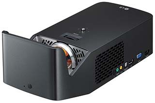 壁から38cmで100型画面を投写、LGプロジェクタ「Minibeam」の超短焦点