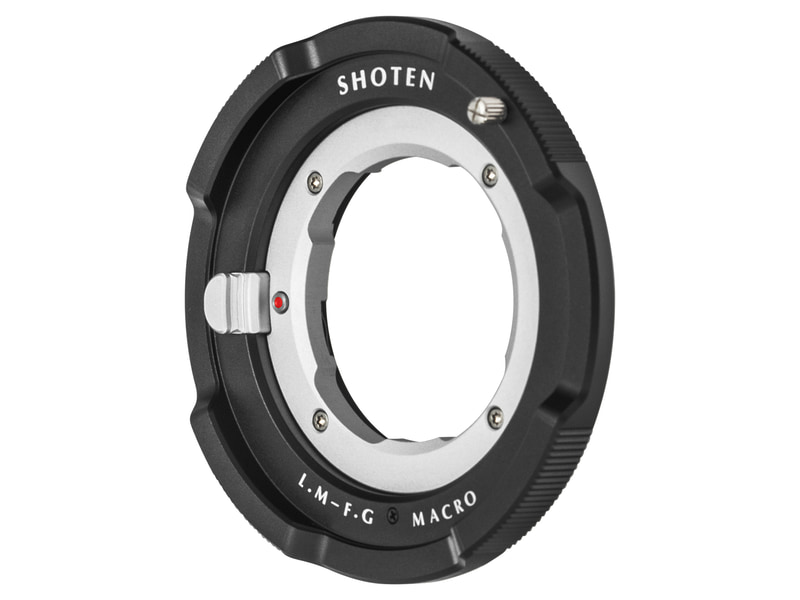 ライカM→富士フイルムGFX用のマウントアダプター。ヘリコイドで撮影