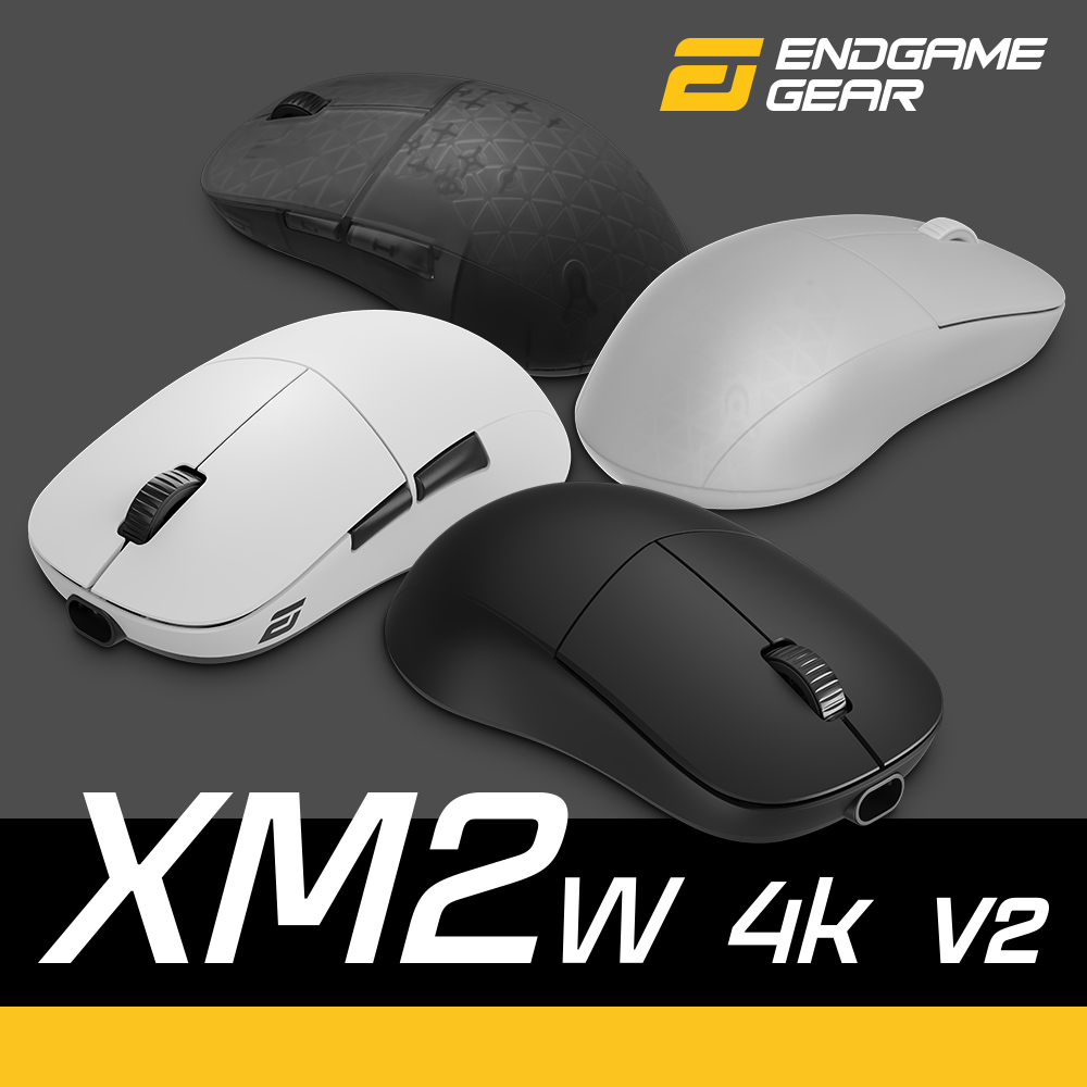 Endgame Gear XM2w 4k v2 Gaming Mouse, 4,000Hz - white