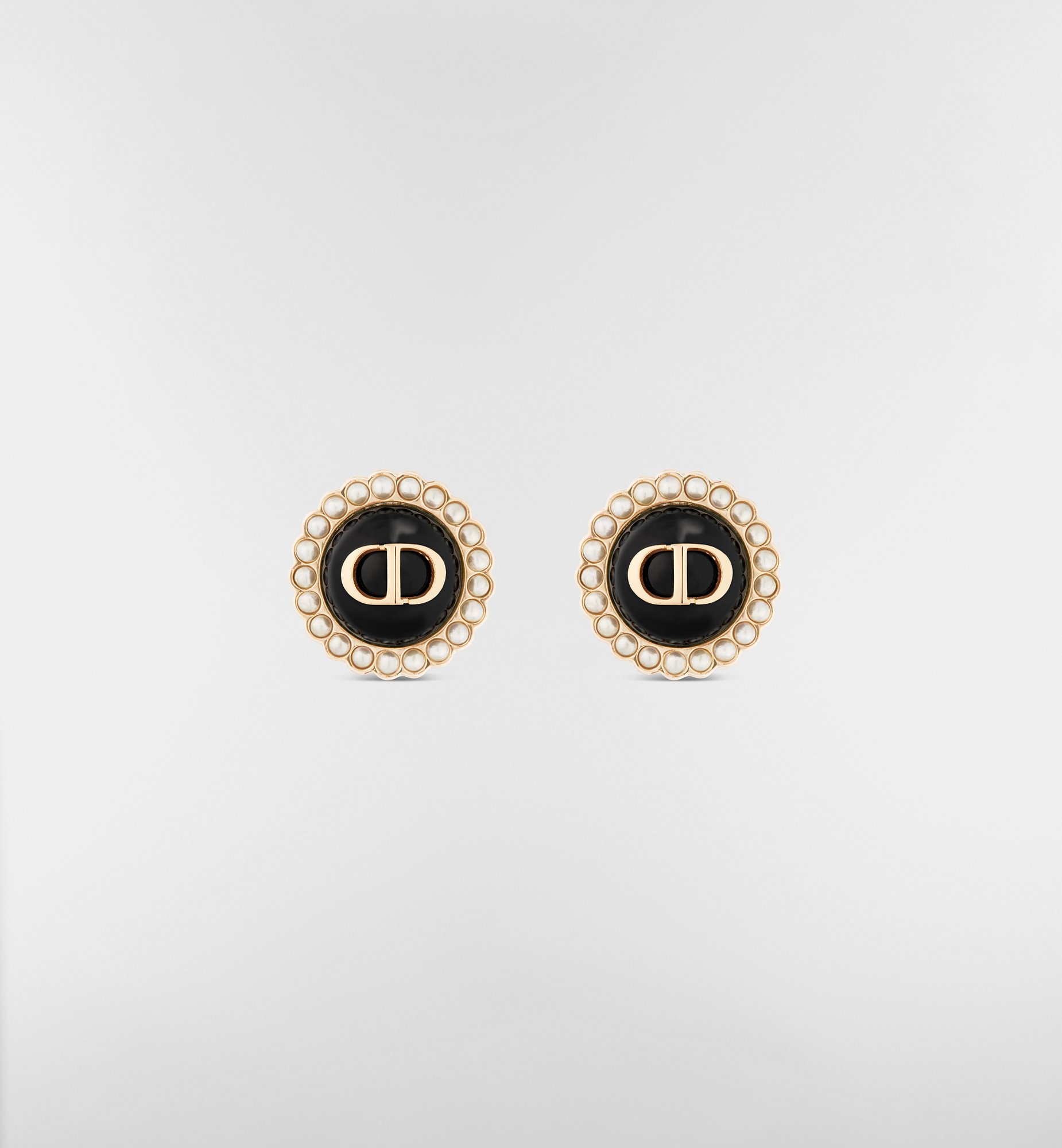 DIOR | Petit CD Baroque スタッドピアス メタル・レジンパール・ガラス