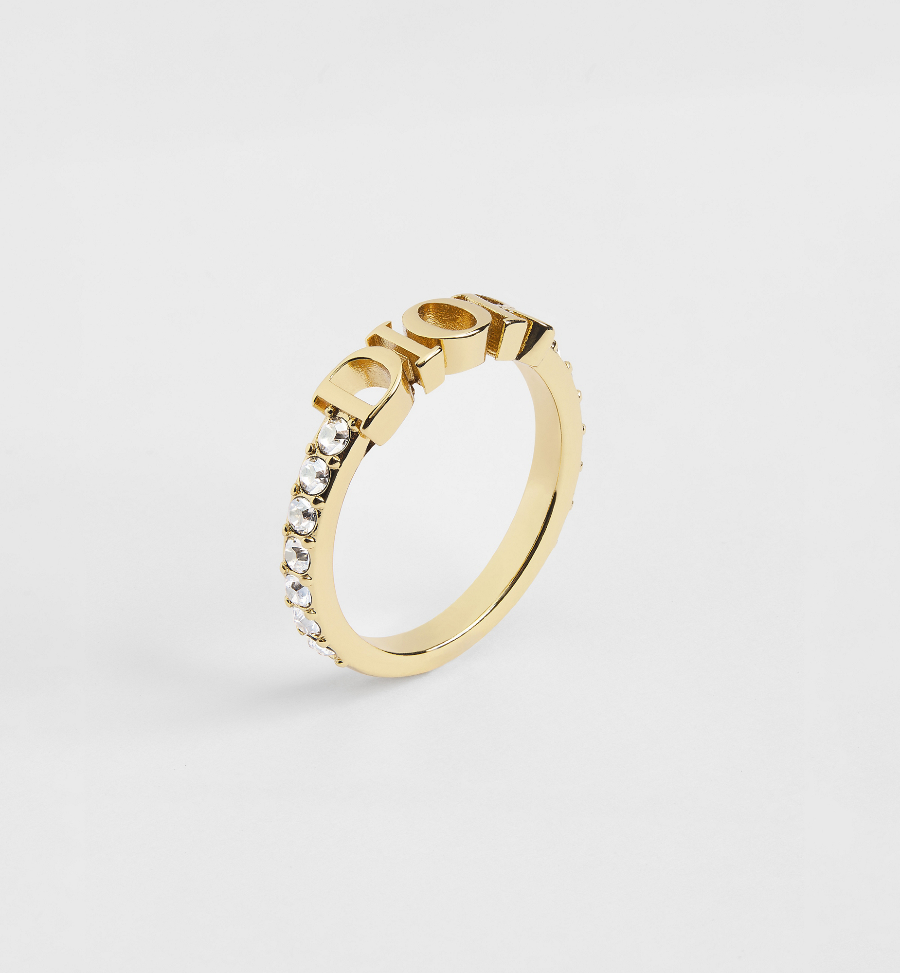 Dio(r)evolution Ring Gold-Finish Metal and Sparkling Crystals | DIOR