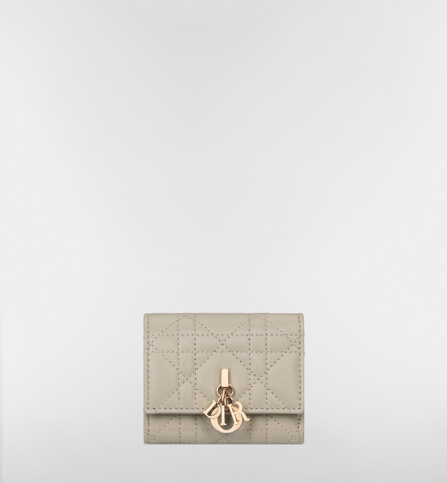 DIOR | My Dior Hibiscus Lジップウォレット カナージュ ラムスキン