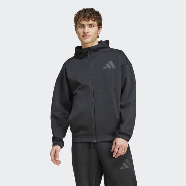 Jaqueta Capuz New adidas Z.N.E. Full-Zip - Preto adidas | adidas