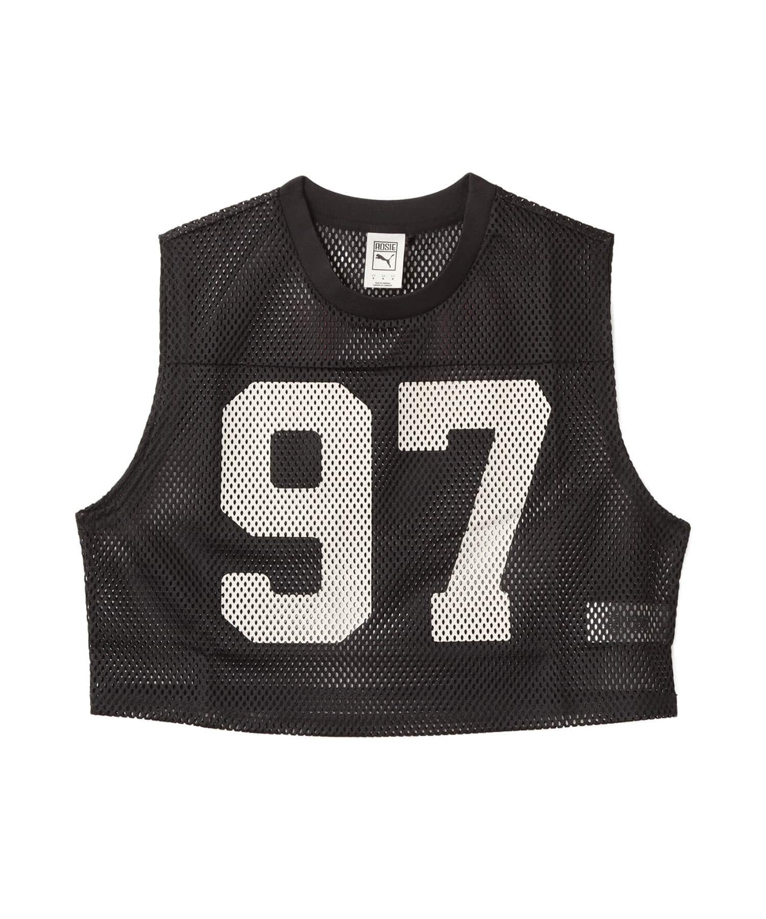 PUMA PUMA x ROSE RELAXED MESH TOP PUMA BLACK（プーマ プーマ x ロゼ