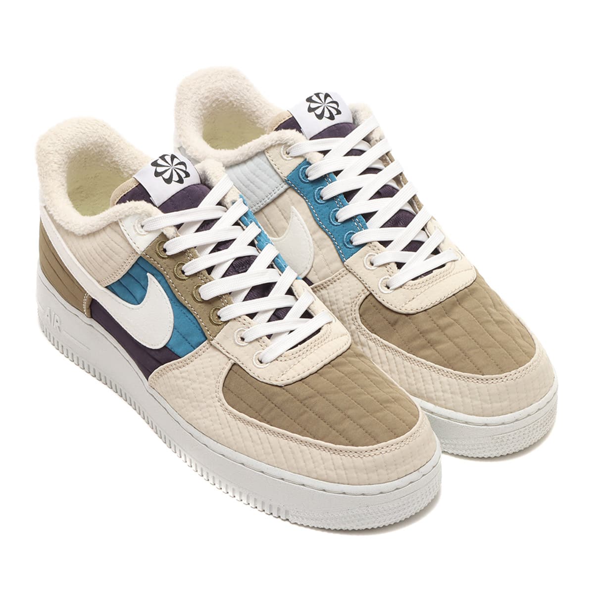 NIKE AIR FORCE 1 '07 LX NN BROWN KELP/SAIL-RATTAN-CAVE PURPLE 21HO