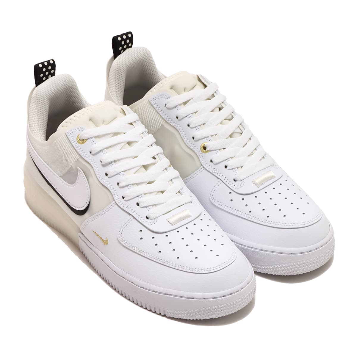 NIKE AIR FORCE 1 REACT WHITE/WHITE-SAIL-BLACK（ナイキ エア