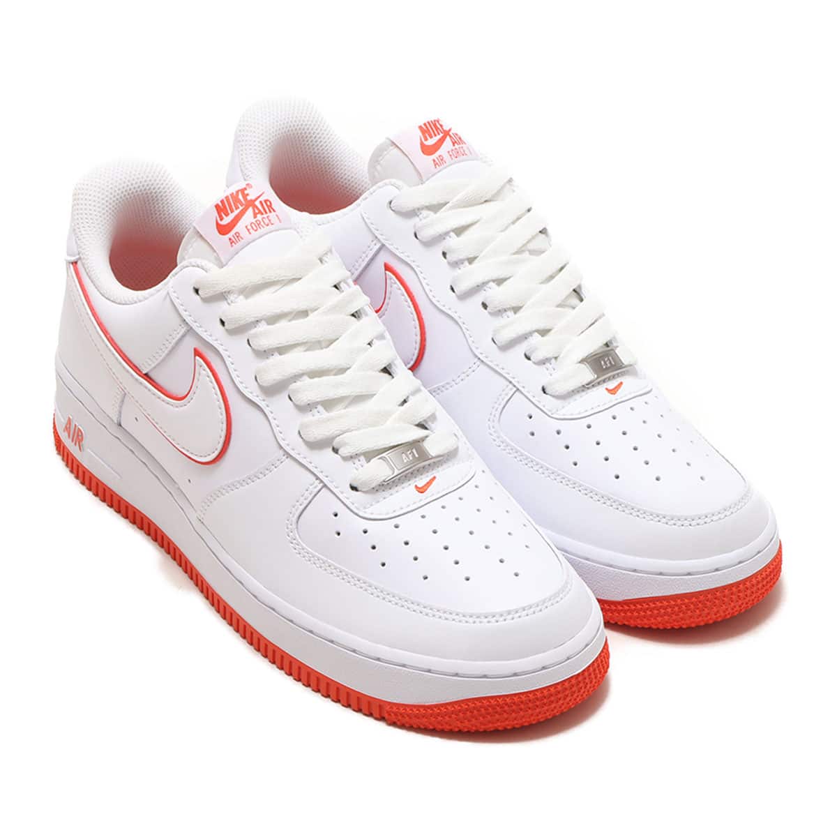 NIKE AIR FORCE 1 '07 WHITE/WHITE-PICANTE RED 23FA-I（ナイキ エア