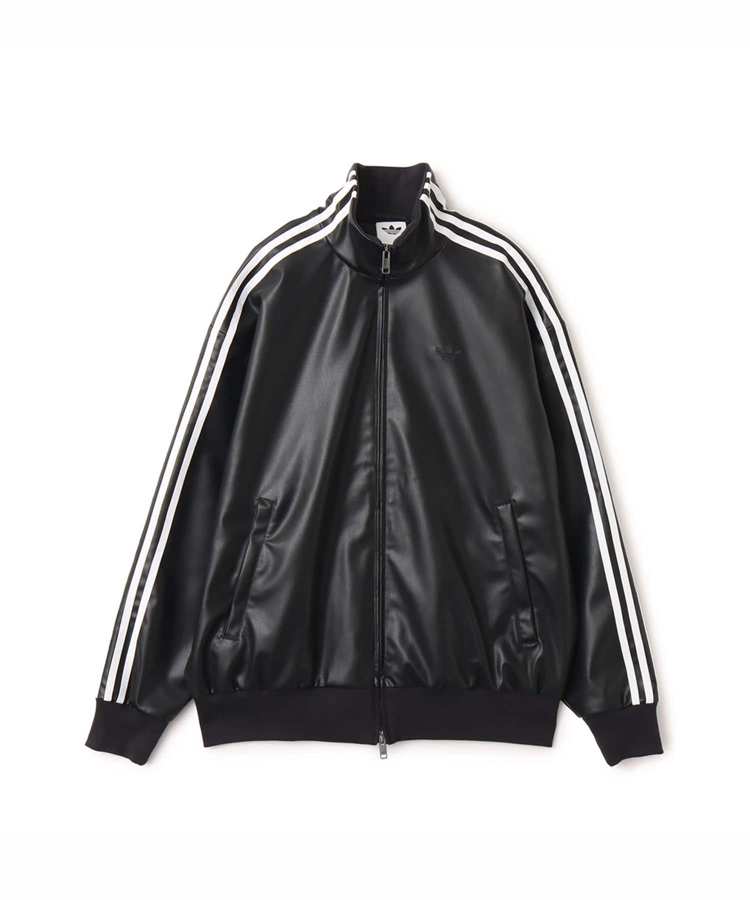 adidas PLEATHER 3STRIPES TRACK TOP ブラック（アディダス プレザー 3