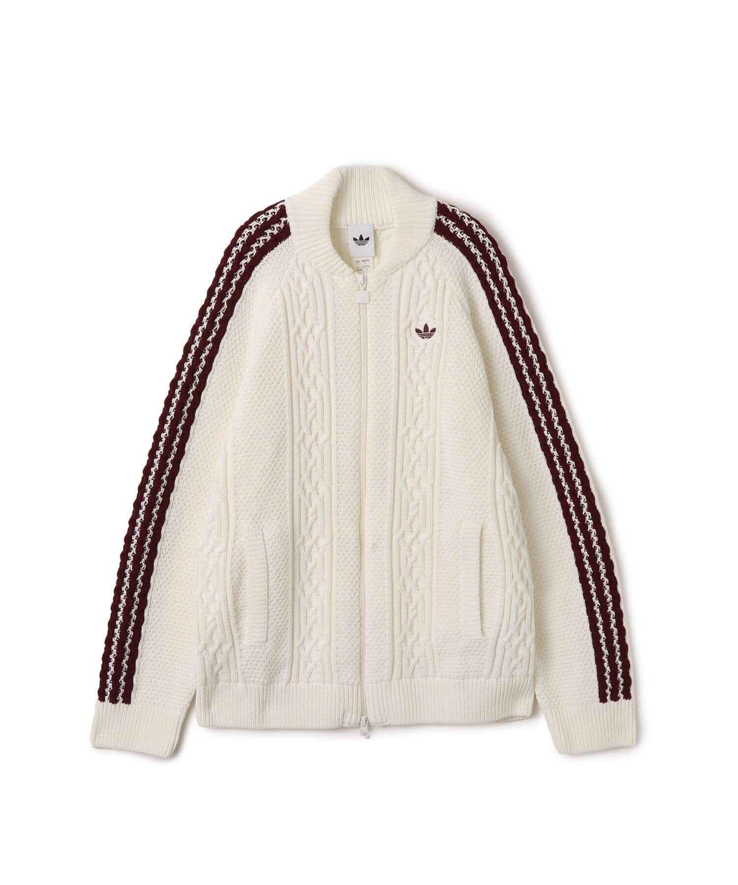 adidas ARCHIVE CUTLINE KNIT TRACK TOP オフホワイト（アディダス
