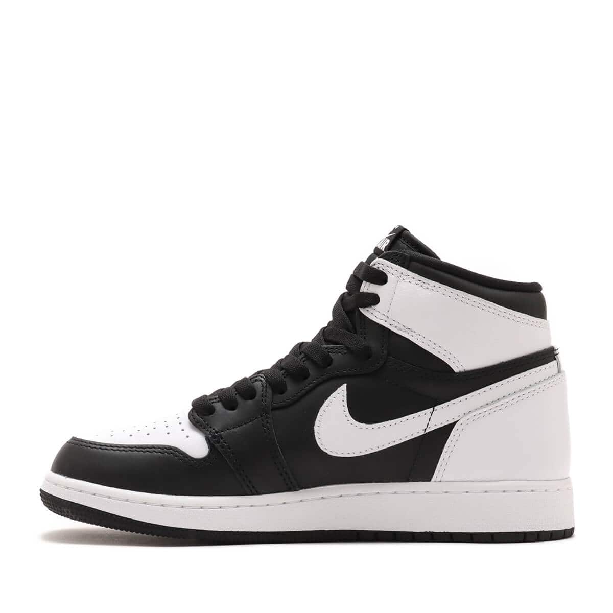 JORDAN BRAND AIR JORDAN 1 RETRO HIGH OG GS BLACK/WHITE-WHITE