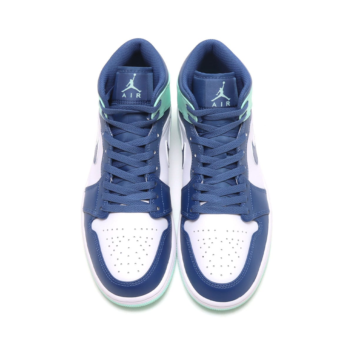 JORDAN BRAND AIR JORDAN 1 MID MYSTIC NAVY/MINT FOAM-WHITE 22SU-I