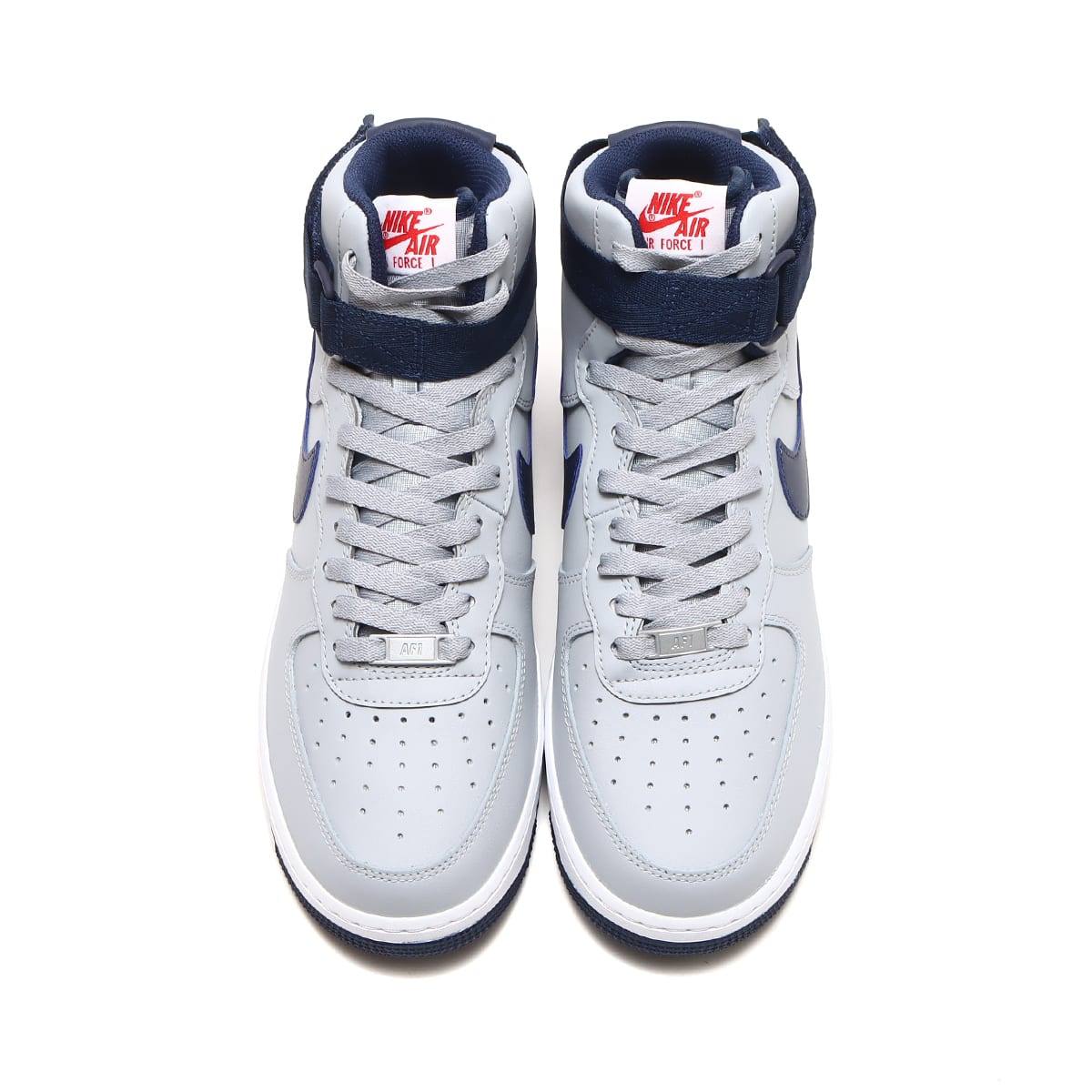 NIKE WMNS AIR FORCE 1 HI QS WOLF GREY/COLLEGE NAVY-UNIVERSITY RED