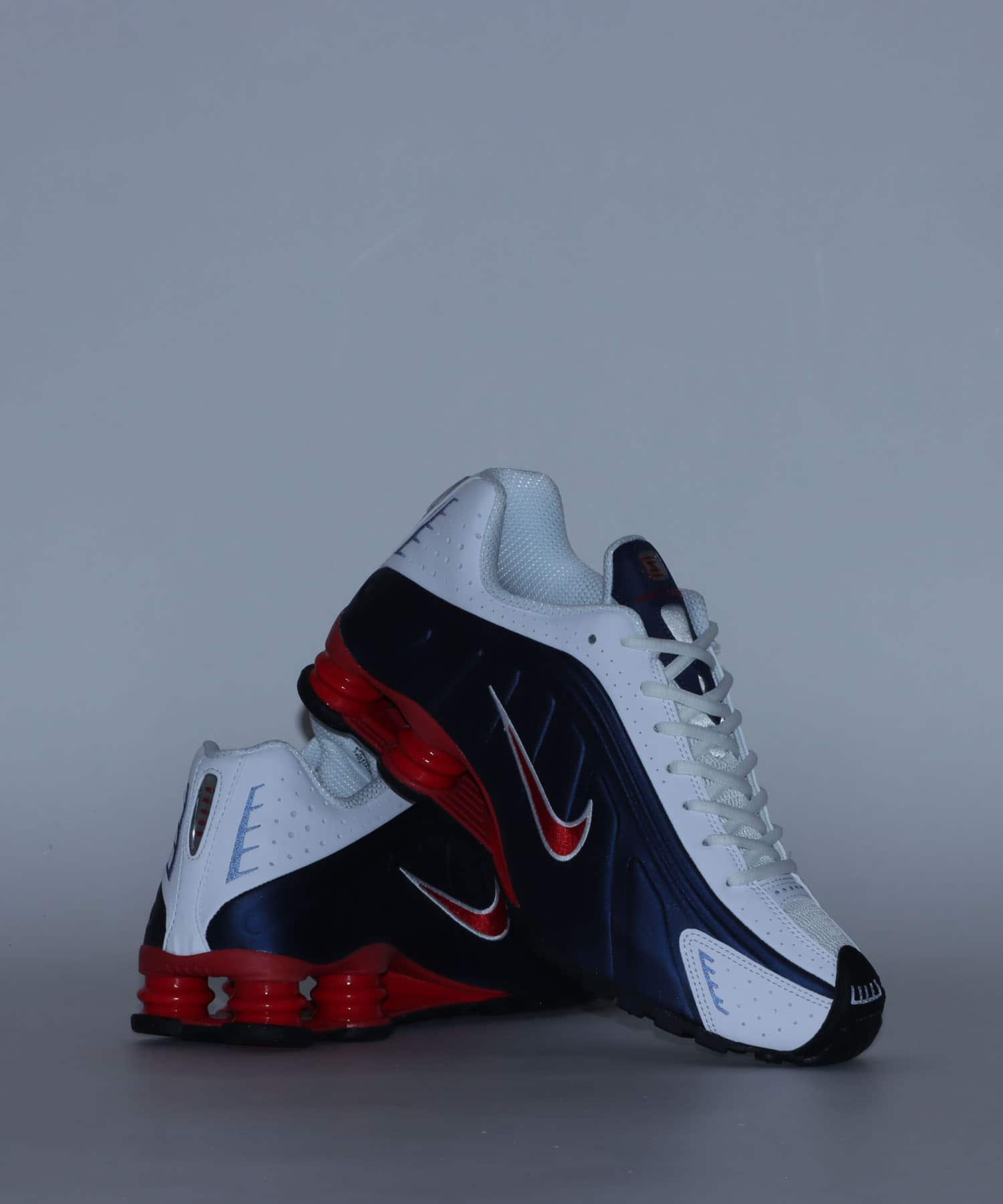 NIKE SHOX R4 MIDNIGHT NAVY/GYM RED-WHITE（ナイキ ショックス R4