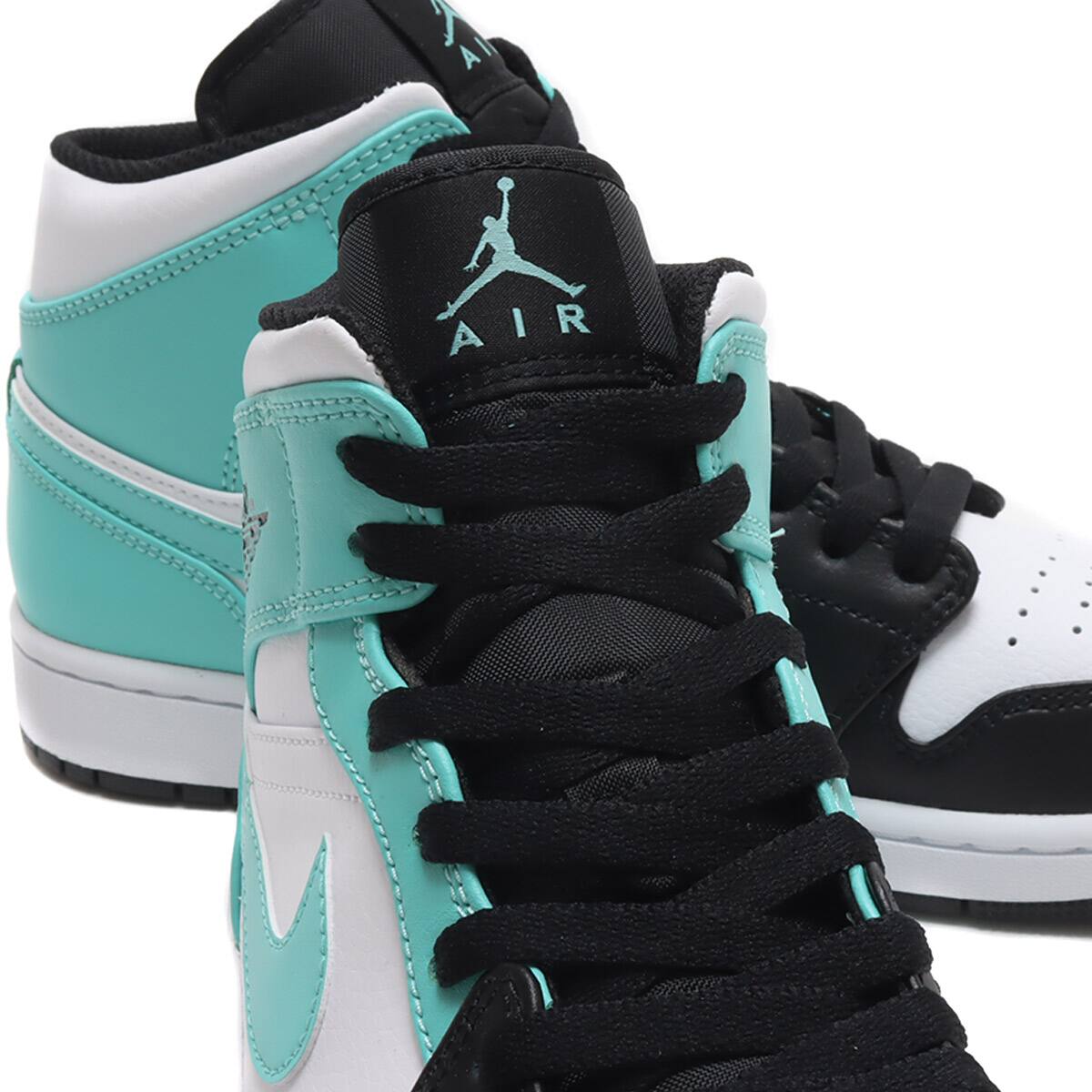 JORDAN BRAND AIR JORDAN 1 MID WHITE/TROPICAL TWIST-BLACK 21SU-I