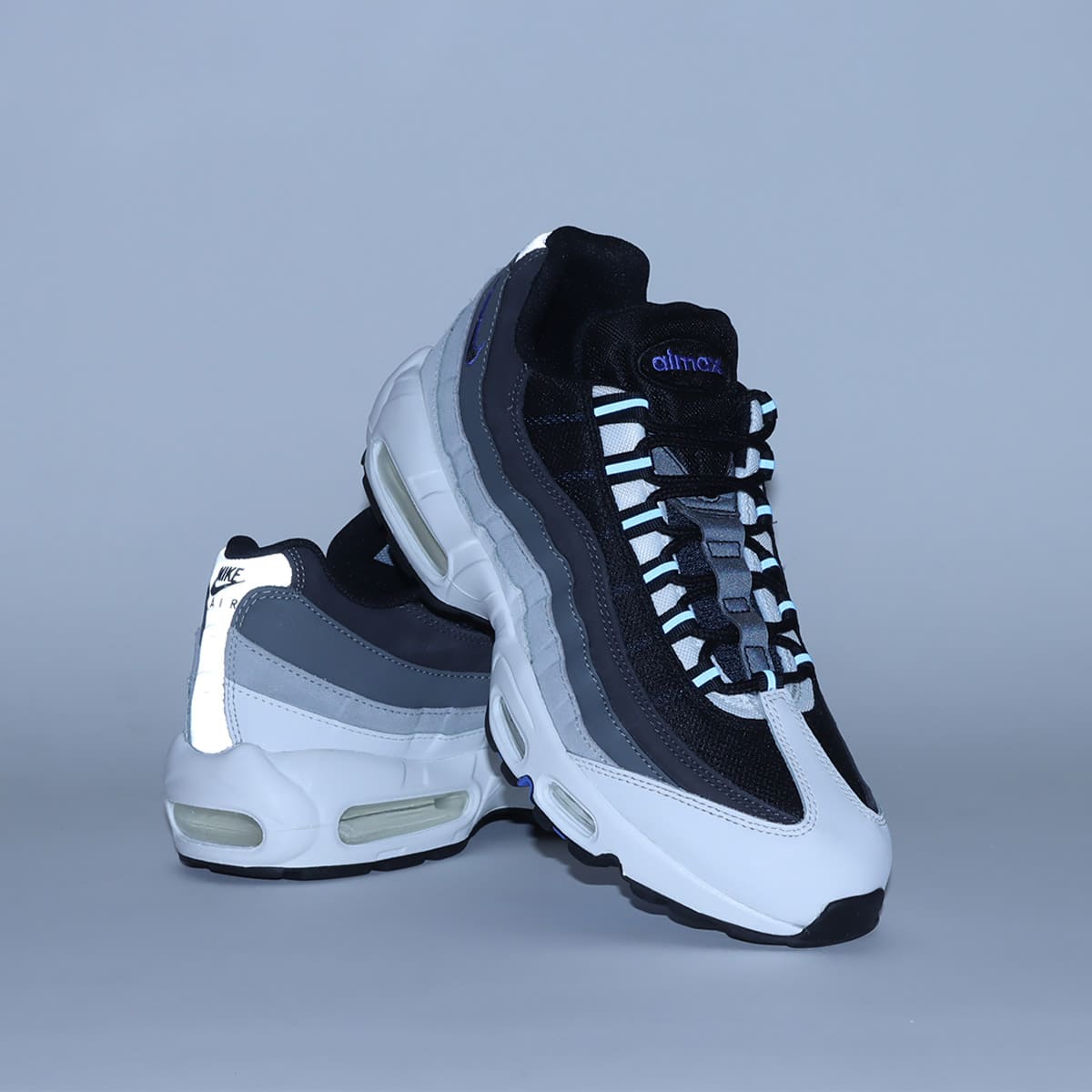 NIKE AIR MAX 95 BLACK/MEDIUM BLUE-ANTHRACITE-COOL GREY 22SP-I