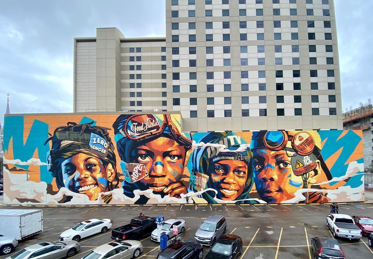 世界的アーティストDRAGON76の巨大壁面アート が福岡に登場 ― 制作の