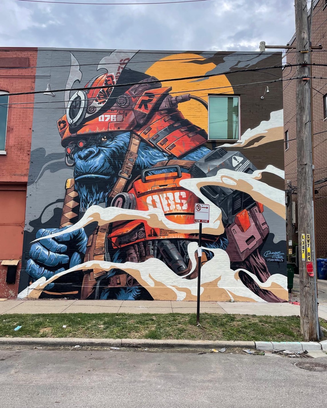 世界的アーティストDRAGON76の巨大壁面アート が福岡に登場 ― 制作の