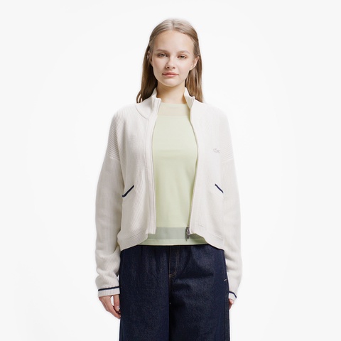 ジップアップローゲージニットブルゾン AF015J - ラコステ（LACOSTE