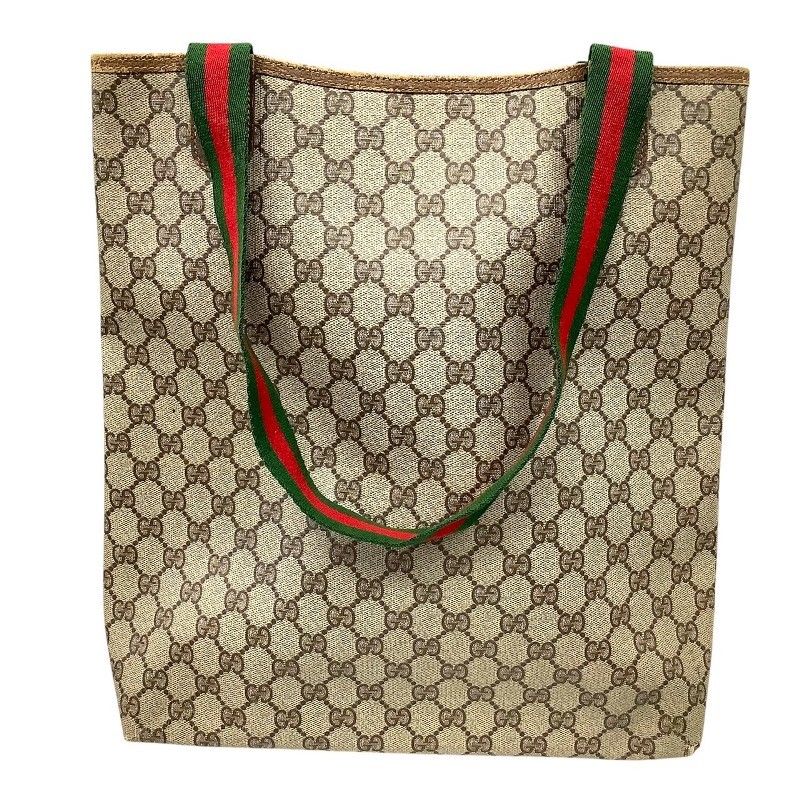 GUCCI グッチ シェリー ライン トートバッグ オールドグッチ PVC