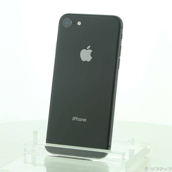 iPhone8 64GB SIMフリー スペースグレイ 箱/説明書/イヤフォン付 Apple