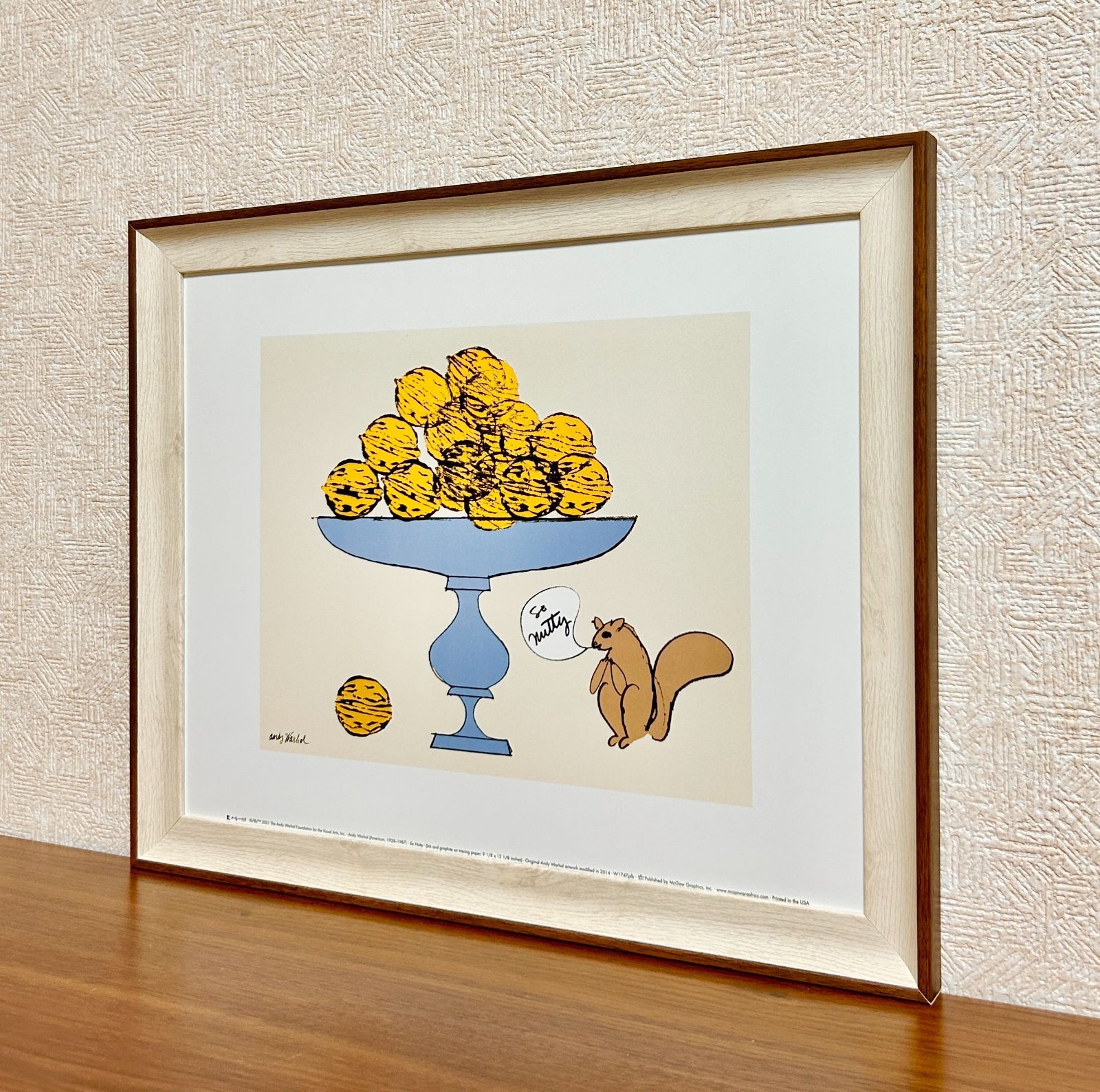 アンディ・ウォーホル、鳥、海外版・希少画集・額装画、新品高級額