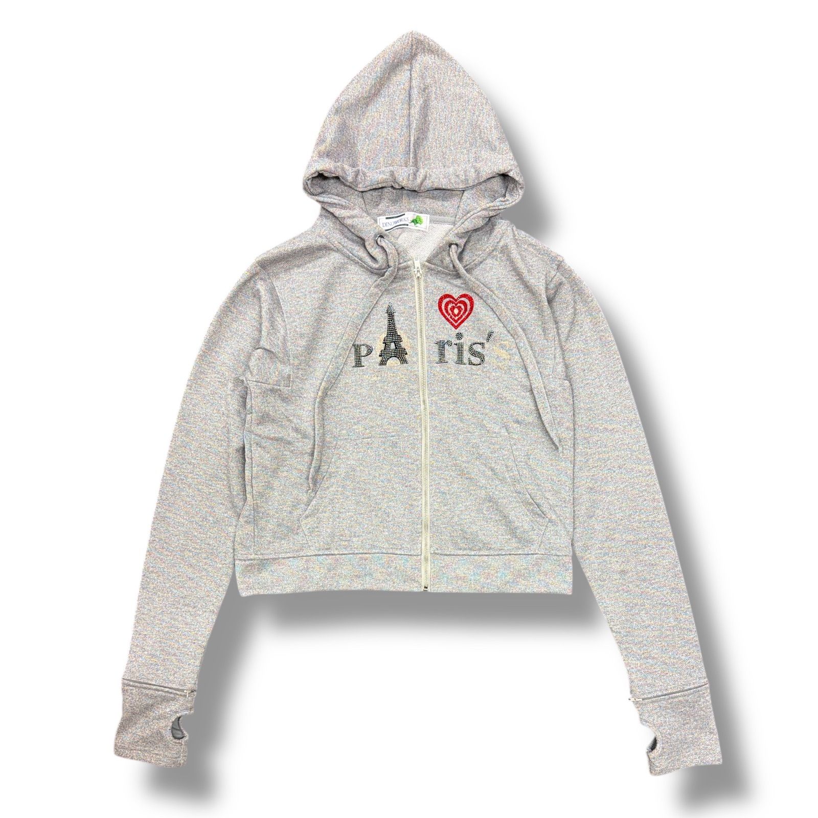 Dinoworks Paris Hoodie パリスジップアップフーディー パーカー ラメ