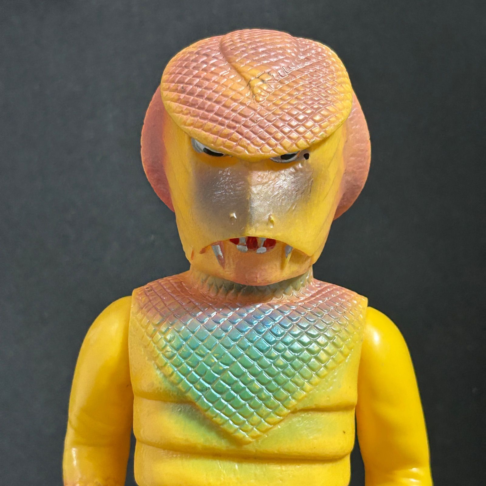 仮面ライダー 旧バンダイ製 コブラ男 キングサイズ 美品 ソフビ