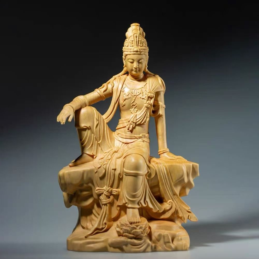 仏教美術 漢緑釉観音像 仏像 置物 C R6929 【公式通販】 仏教美術 漢