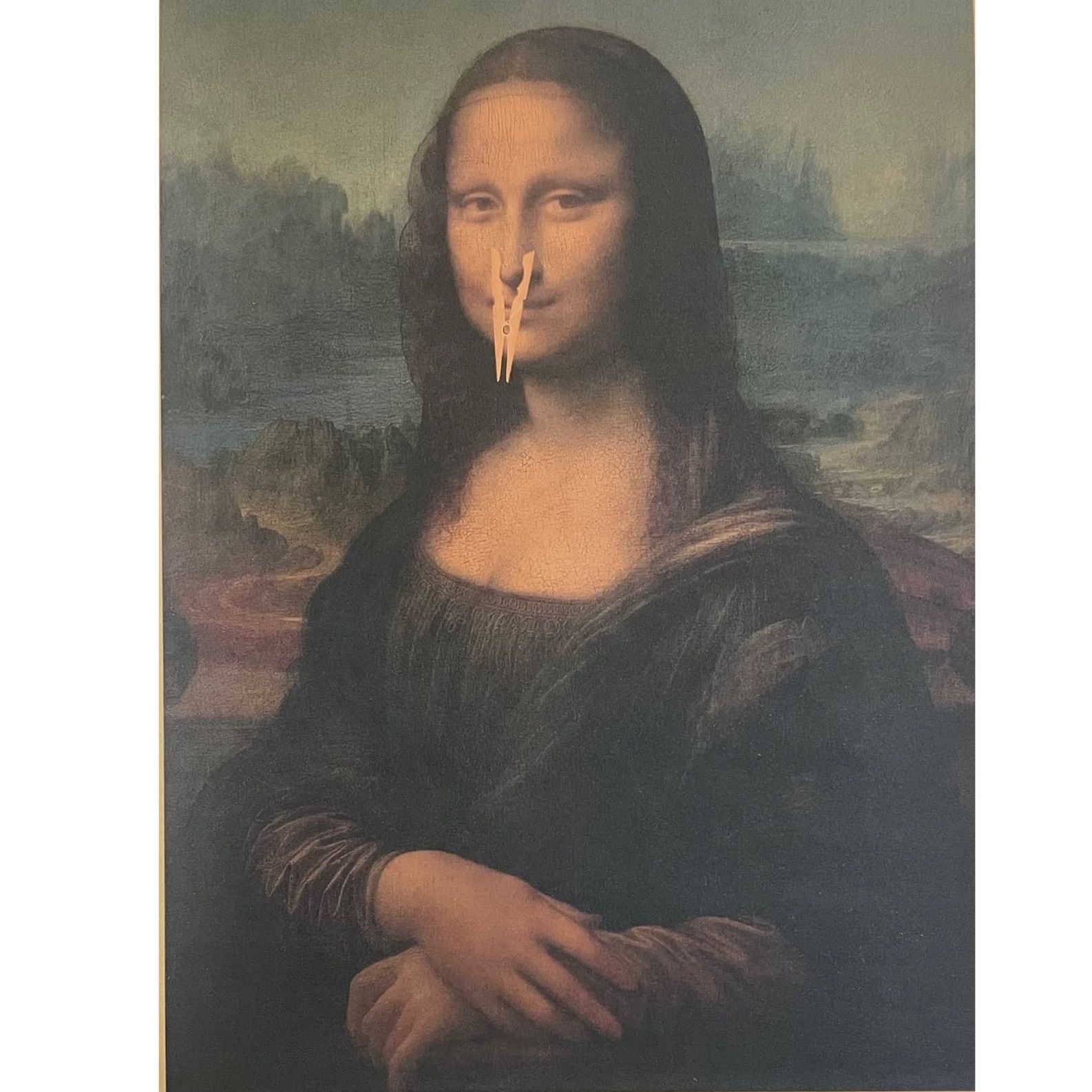 K660A3 モナリザ ポスター 絵画 レプリカ パロディ トイレ ダ