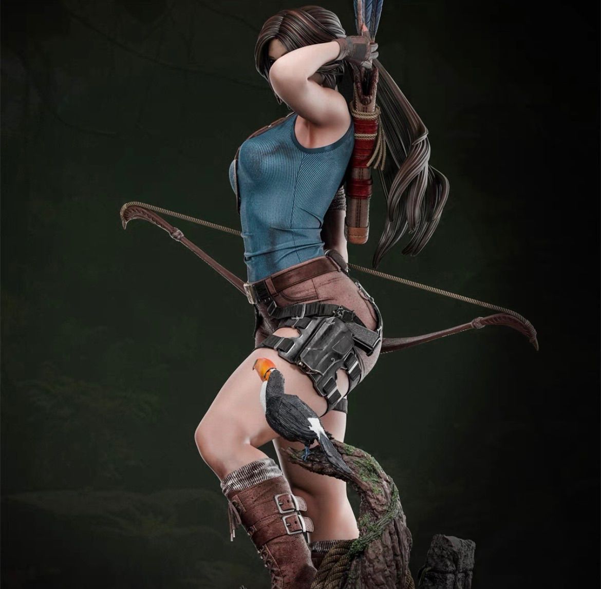 1/10 ガレージキット 未塗装 トゥームレイダー ララ•クラフト 23cm