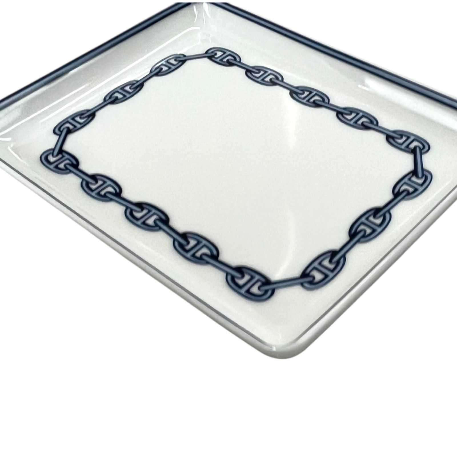 HERMES エルメス シェーヌダンクル スクエアプレート Hermès 未使用