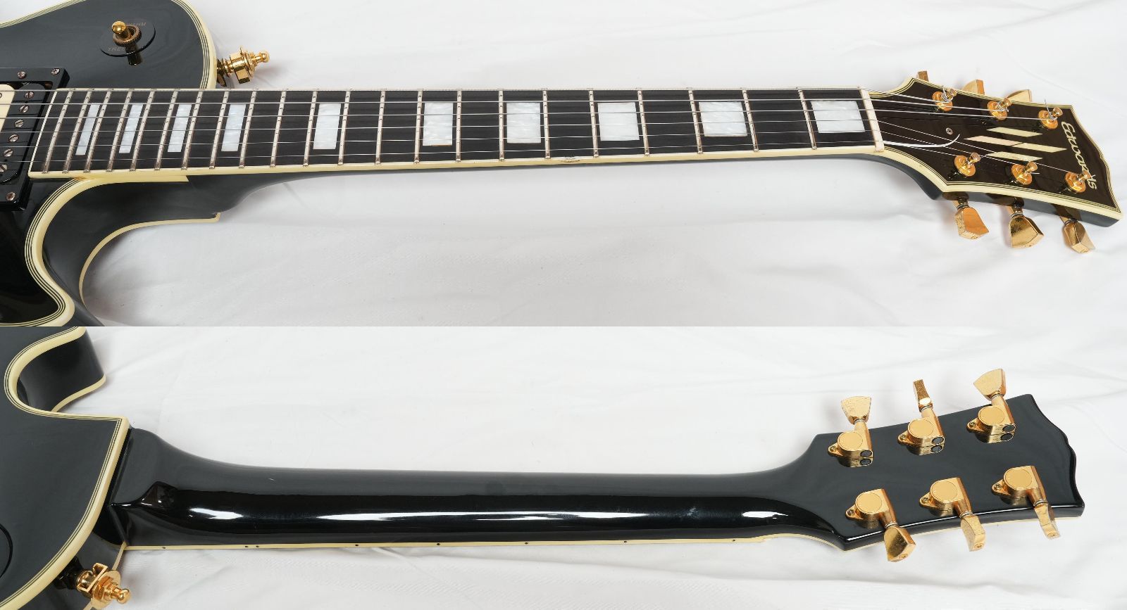 ☆EDWARDS by ESP E-LP Les Paul Custom 初期型 極太ネック レスポール