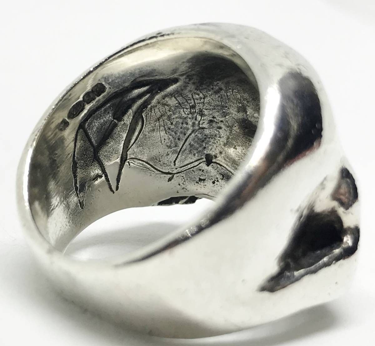 CRAZY PIG｜クレイジーピッグ ラージ エビル スカルリング LARGE EVIL