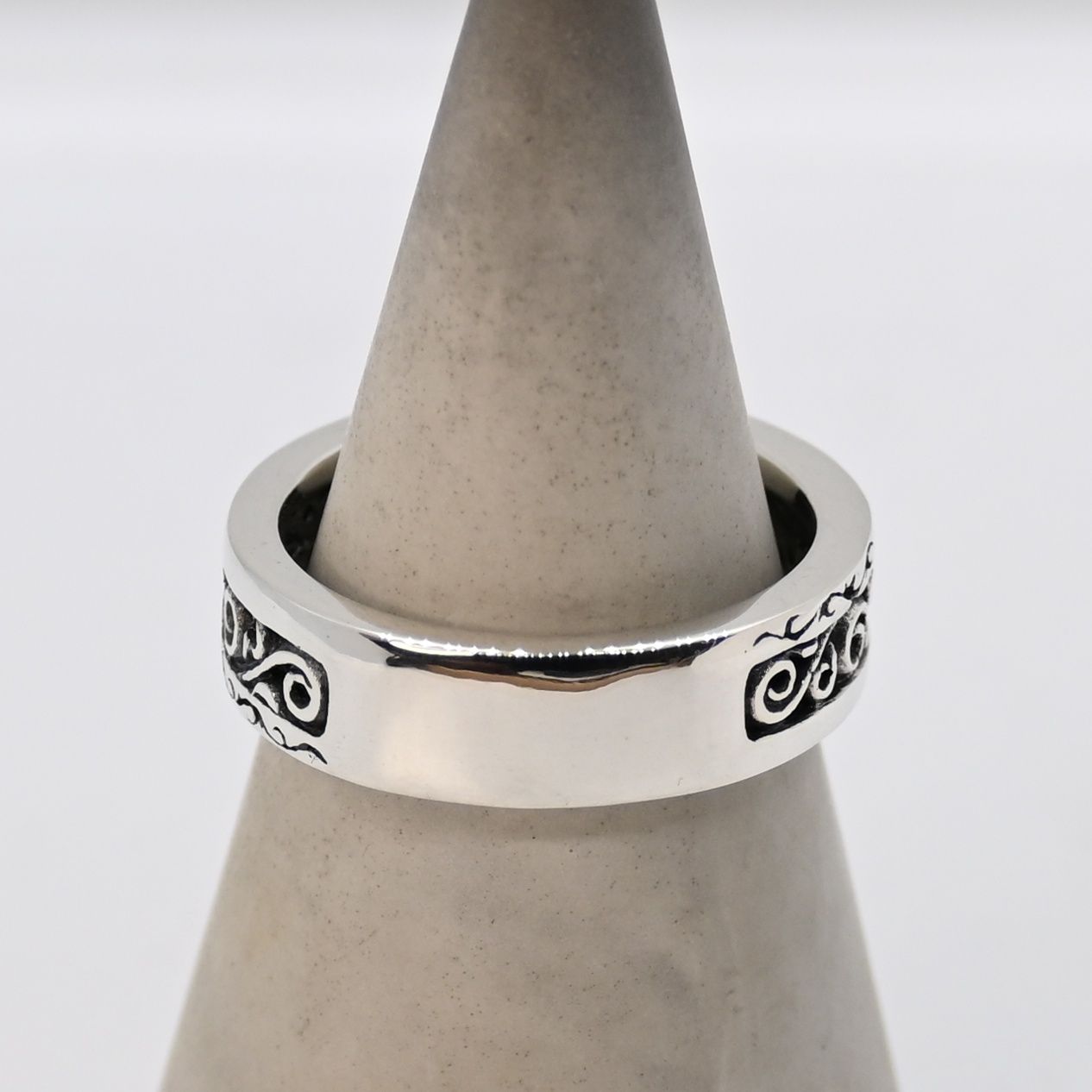 研磨済】SAAD アラベスク サンシンボル リング 13号 シルバー925 太陽