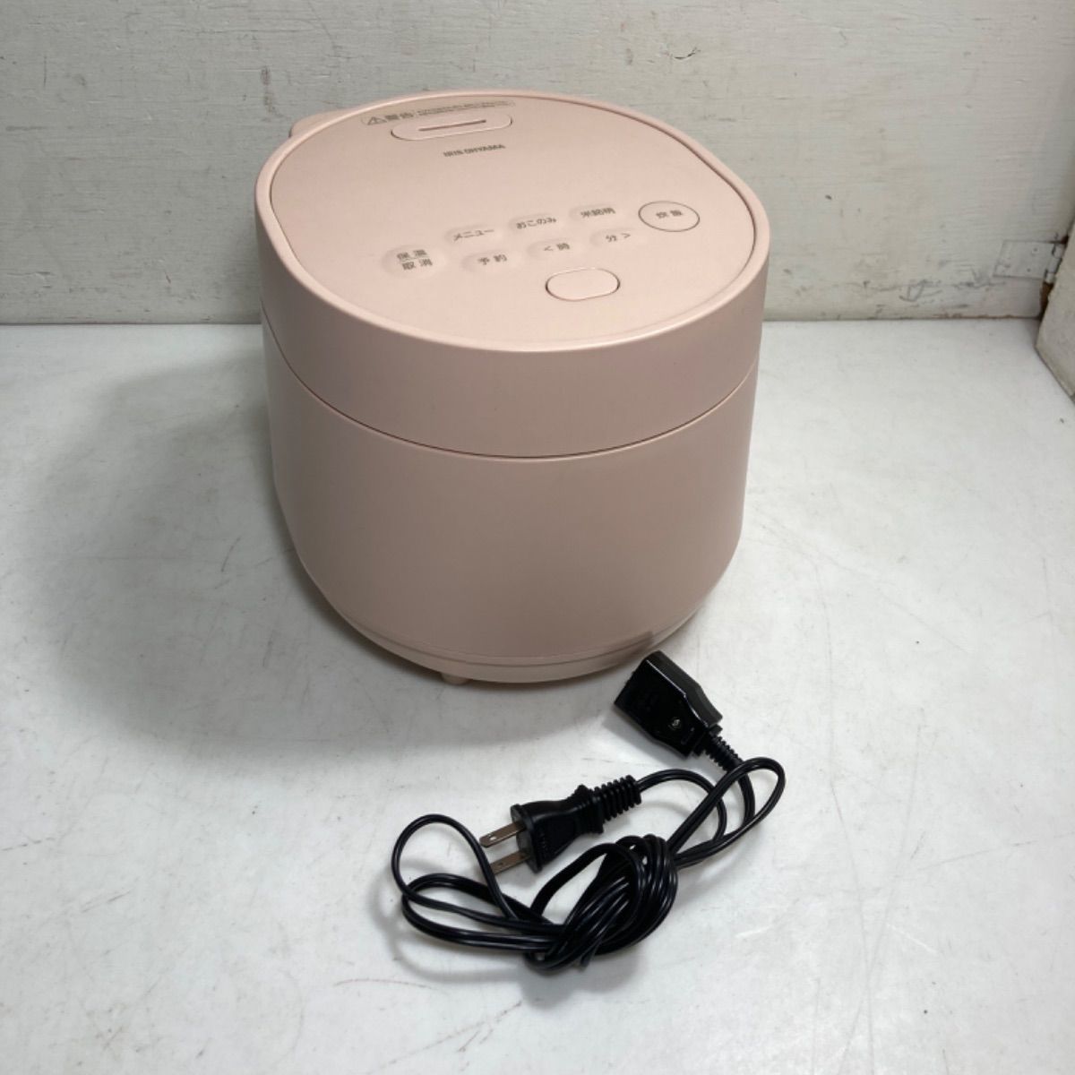 ☆アイリスオーヤマ ジャー炊飯器 3合炊き ピーチピンク RC-MGA30-P