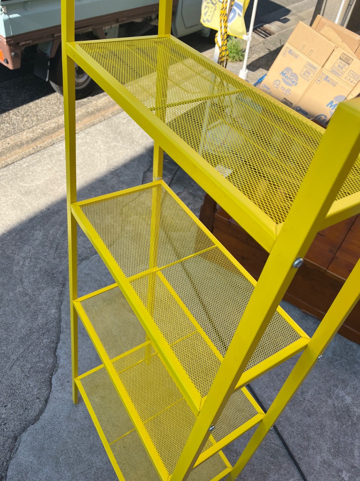 廃盤】IKEA イケア レールベリ 廃盤色 イエロー 黄色 ラック 収納棚