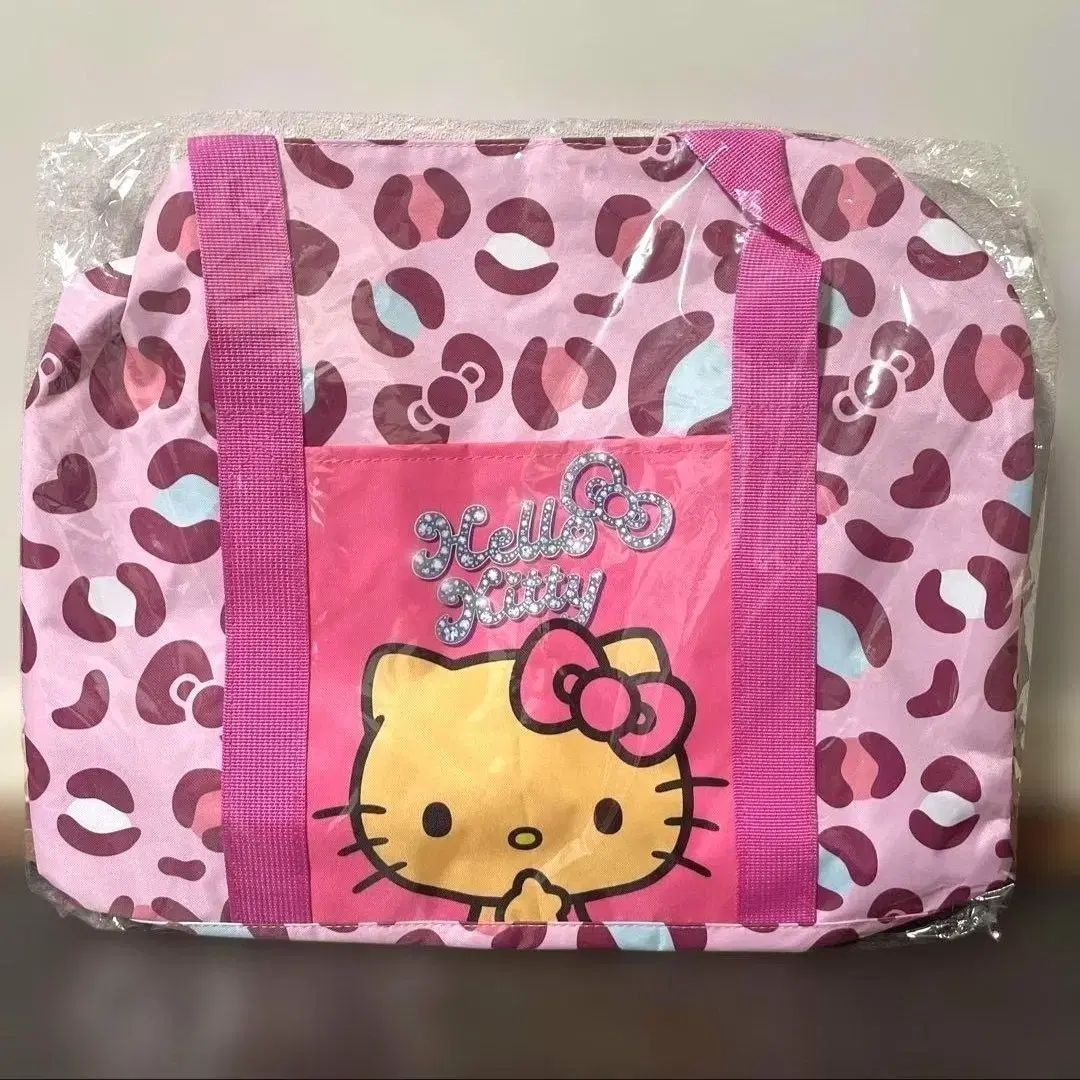 タンニングキティ ヒョウ柄 レオパード ツーウェイ ボストンバッグ