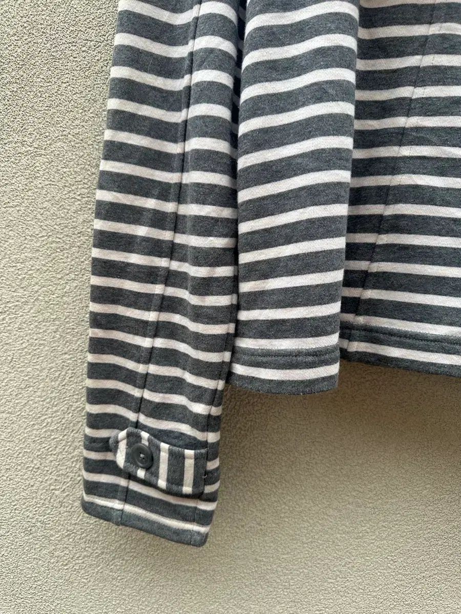 ISSEY MIYAKE イッセイミヤケ ストライプ ダッフル フード ジャケット