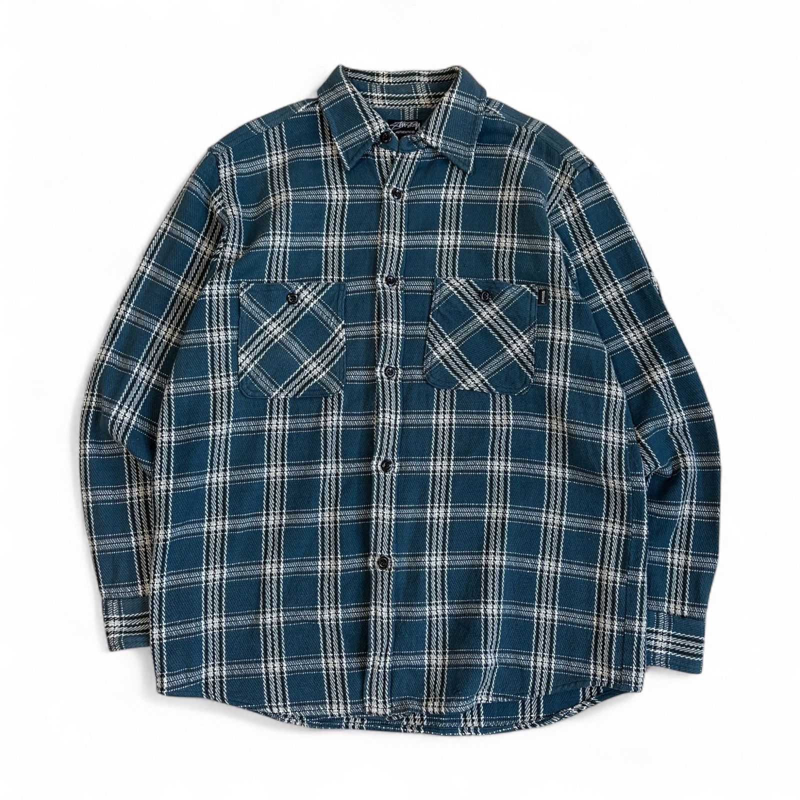 00's OLD STUSSY Check Pattern Shirt - メルカリ