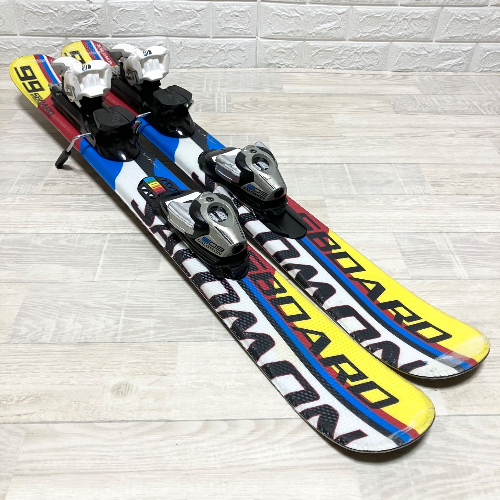 SALOMONサロモン解放ビン付 SBOARD99ショートスキー SALOMONサロモン