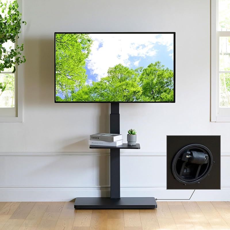 ☆高さ調整可能 二つ棚板付き☆テレビスタンド 壁寄せ 37-65インチ