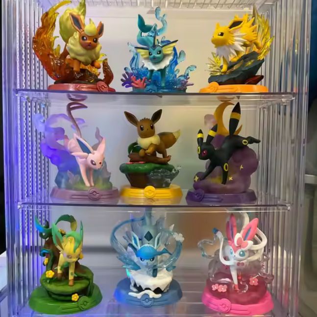 ユ*チ様 ポケモン Funism フィギュア イーブイ 進化の系譜 全9種セット