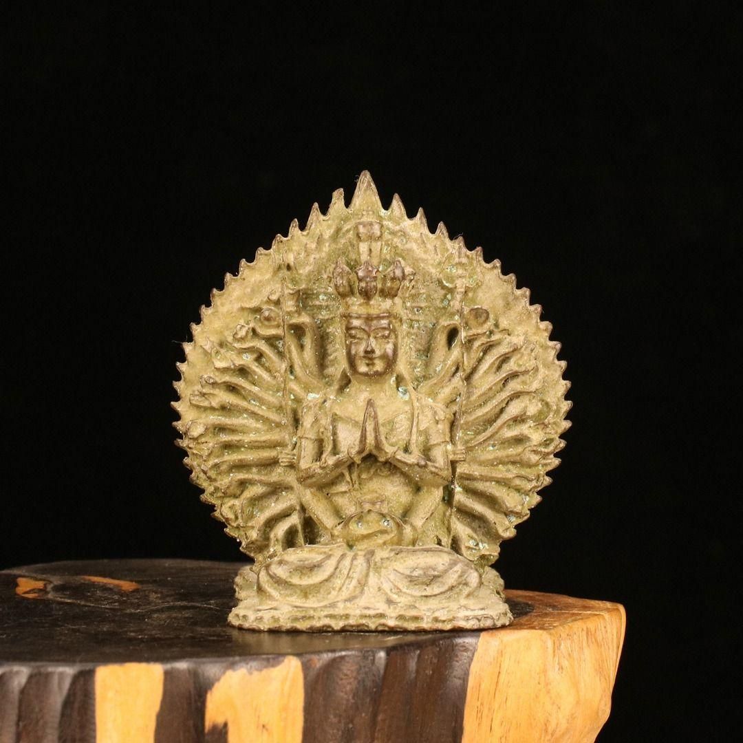 ✴︎ヴィンテージ✴︎古美術 台湾製 白磁 観音様 仏頭 高さ約33cm